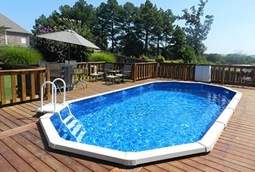 top of the line above ground pools